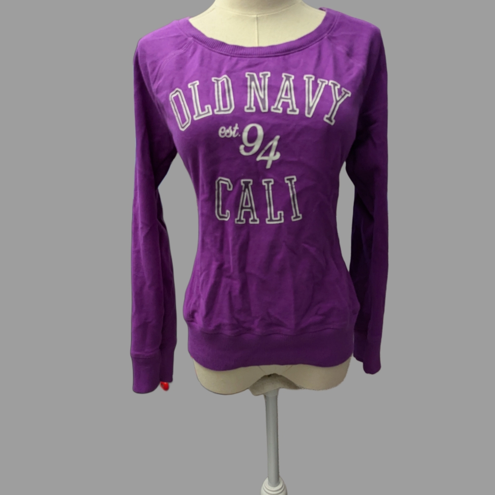 Old Navy Purple Graphic Sweatshirt